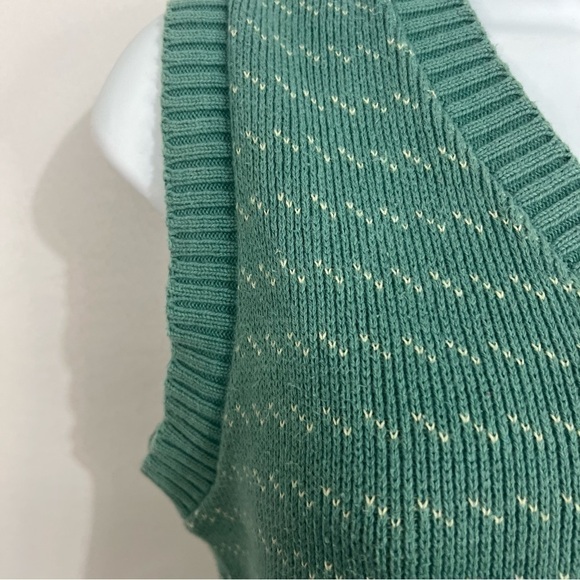 Vintage sweater vest, the fox sweater, size small light teal JCPenney - Picture 11 of 13